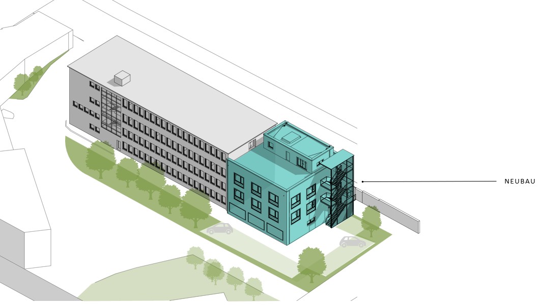 Luftansicht Ersatzneubau